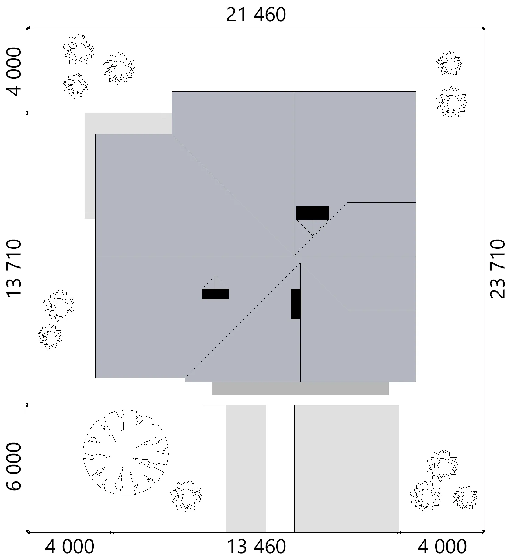 House Plan: 2451 ft², 1.5 Stories, 4 Beds, Home Office, 2.5 Baths, Open Floor Plan, 2-Car Garage