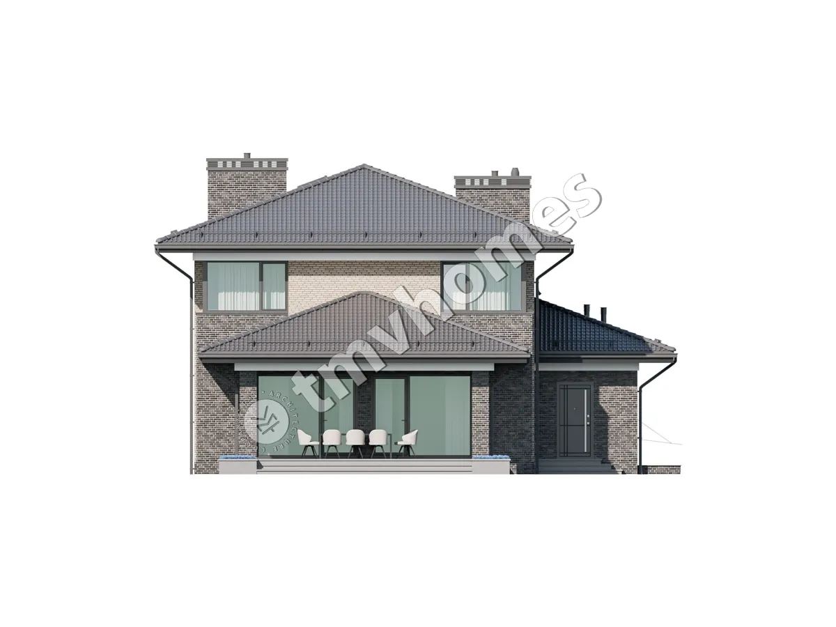 House Plan: 2162 ft², 2 Stories + Basement, 3 Beds, Home Office, 2 Baths, Open Floor Plan, 2-Car Garage