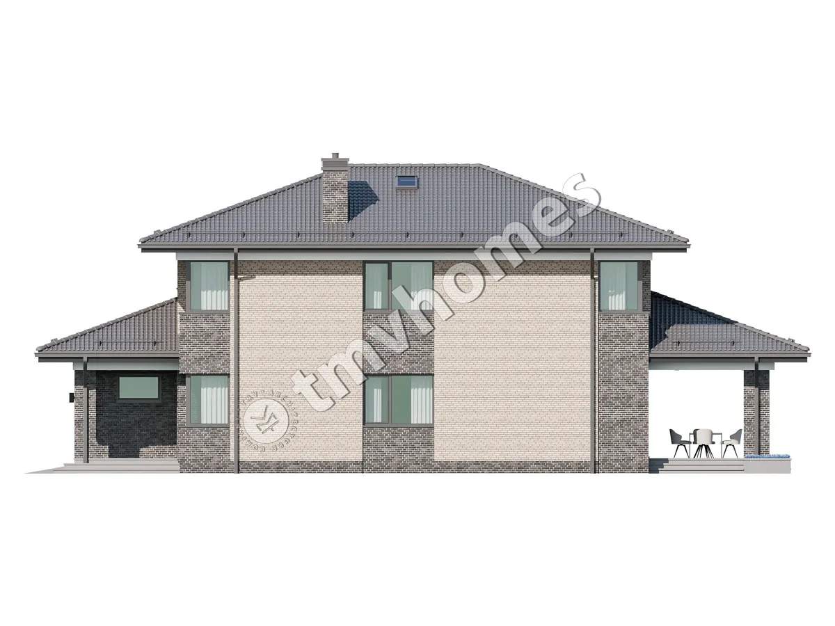 House Plan: 2162 ft², 2 Stories + Basement, 3 Beds, Home Office, 2 Baths, Open Floor Plan, 2-Car Garage