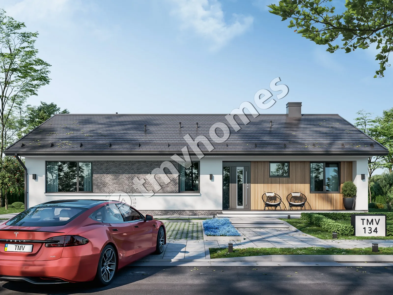 House Plan: 1833 ft², 1 Story, 2 Beds, Home Office, 2 Baths, Open Floor Plan