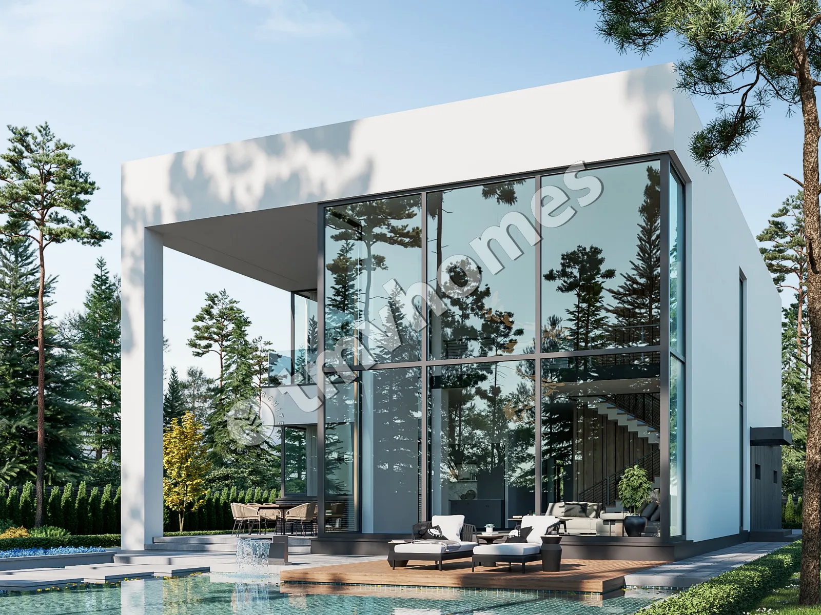 House Plan: 3954 ft², 2 Stories, 3 Beds, Home Office, 4 Baths, Open Floor Plan, 2-Car Garage