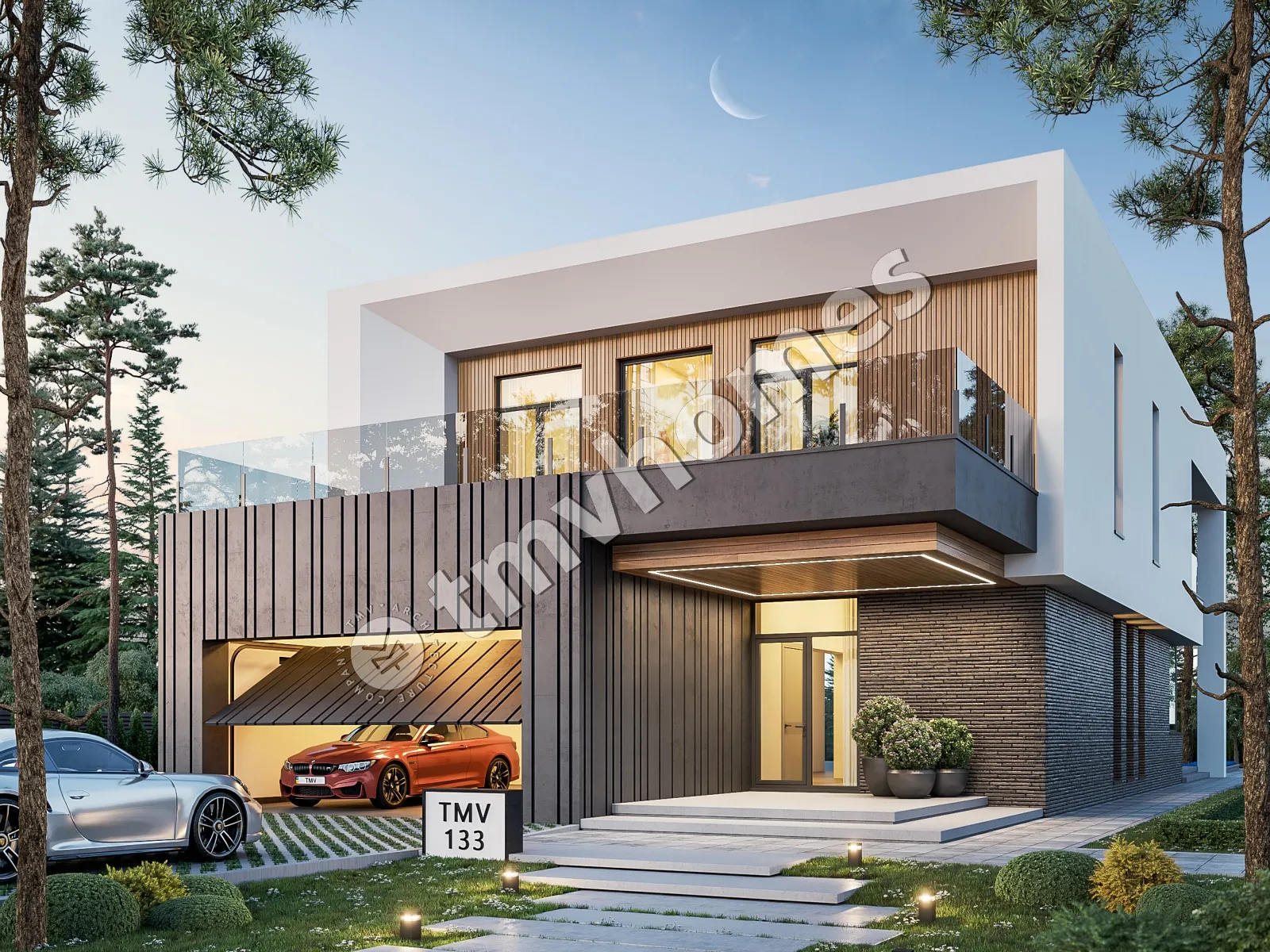 House Plan: 3954 ft², 2 Stories, 3 Beds, Home Office, 4 Baths, Open Floor Plan, 2-Car Garage