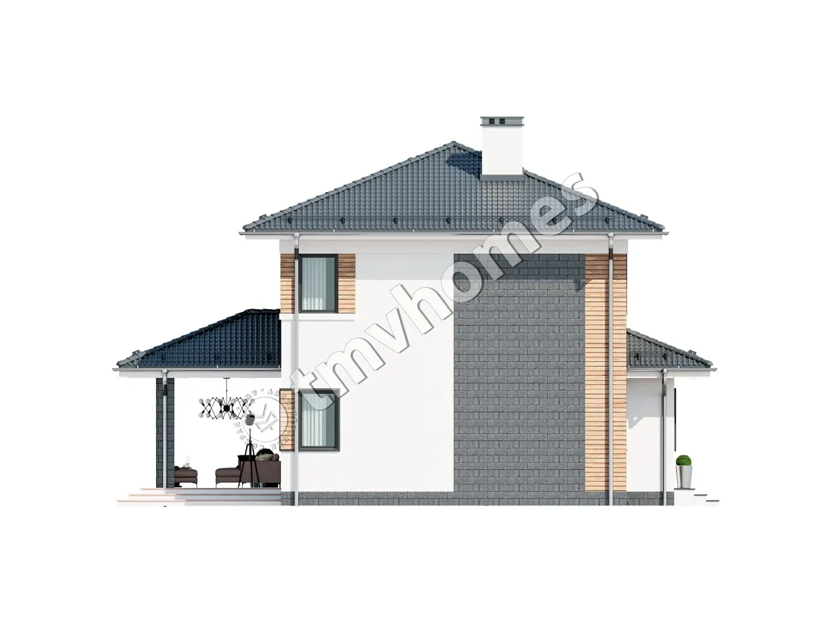 House Plan: 1995 ft², 2 Stories, 3 Beds, 3 Baths