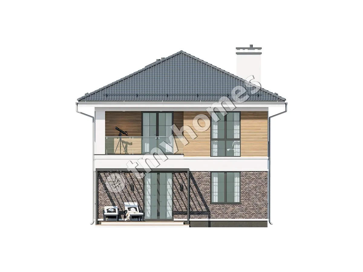 House Plan: 1958 ft², 2 Stories, 5 Beds, 2 Baths, Open Floor Plan
