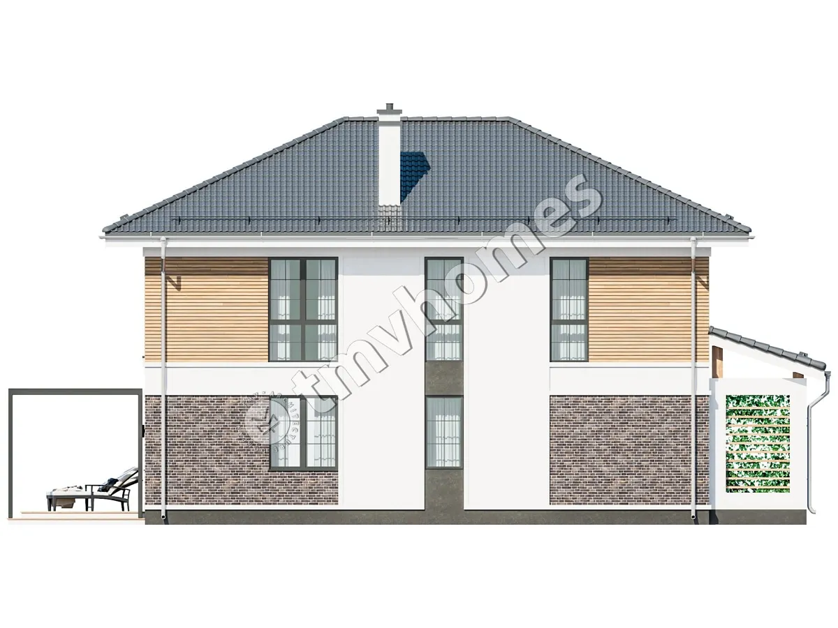 House Plan: 1958 ft², 2 Stories, 5 Beds, 2 Baths, Open Floor Plan