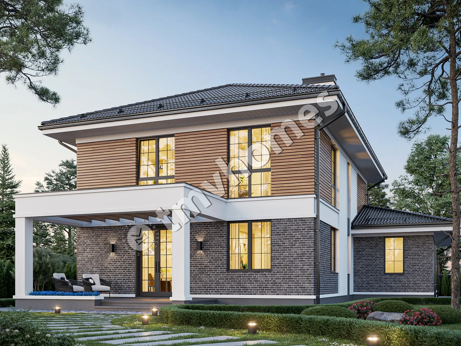 House Plan: 2017 ft², 2 Stories, 4 Beds, 3 Baths, Open Floor Plan, 2-Car Garage