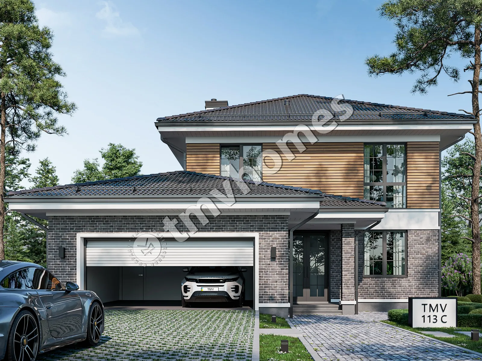House Plan: 2017 ft², 2 Stories, 4 Beds, 3 Baths, Open Floor Plan, 2-Car Garage