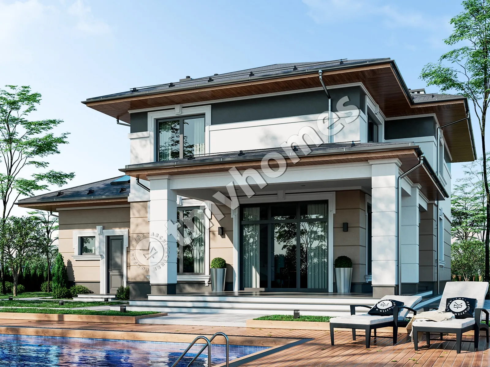 House Plan: 3273 ft², 2 Stories, 3 Beds, 3 Baths, Open Floor Plan, 1-Car Garage