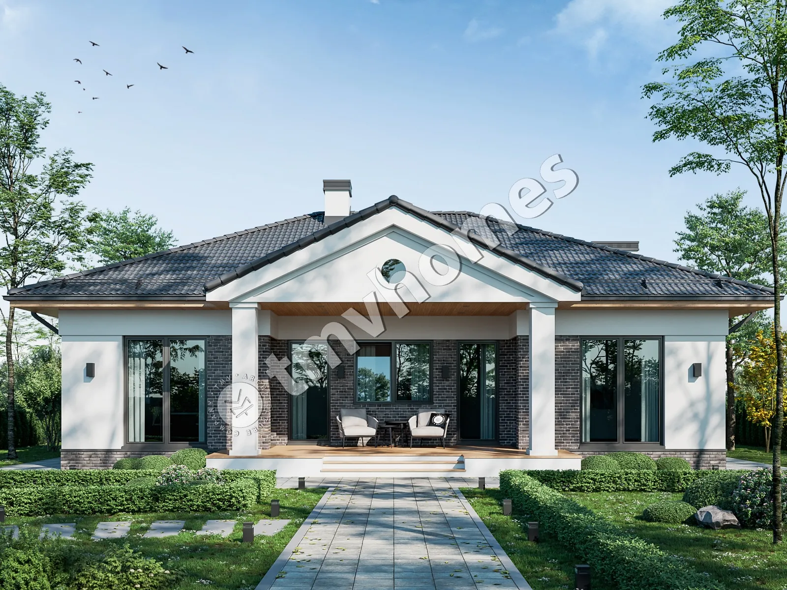House Plan: 1198 ft², 1 Story, 3 Beds, 1.5 Baths, Open Floor Plan