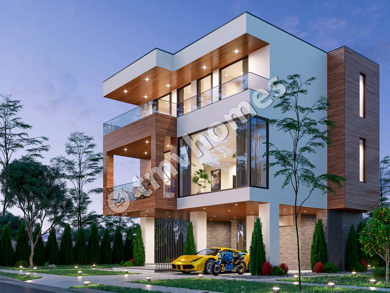 House Plan: 1555 ft², 3 Stories, 3 Beds, 3 Baths, Open Floor Plan, Carport