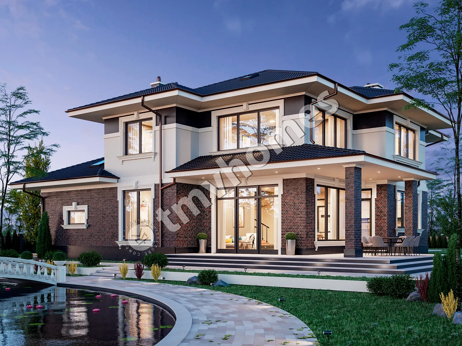 House Plan: 4234 ft², 2 Stories, 5 Beds, 3 Baths, Open Floor Plan, 2-Car Garage