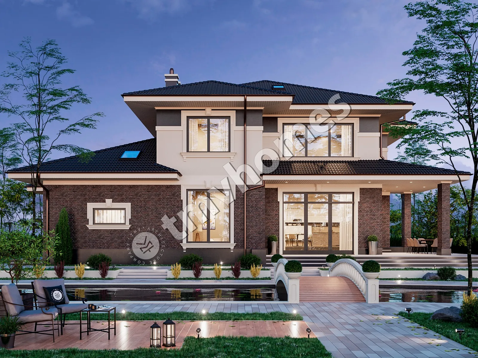 House Plan: 4234 ft², 2 Stories, 5 Beds, 3 Baths, Open Floor Plan, 2-Car Garage