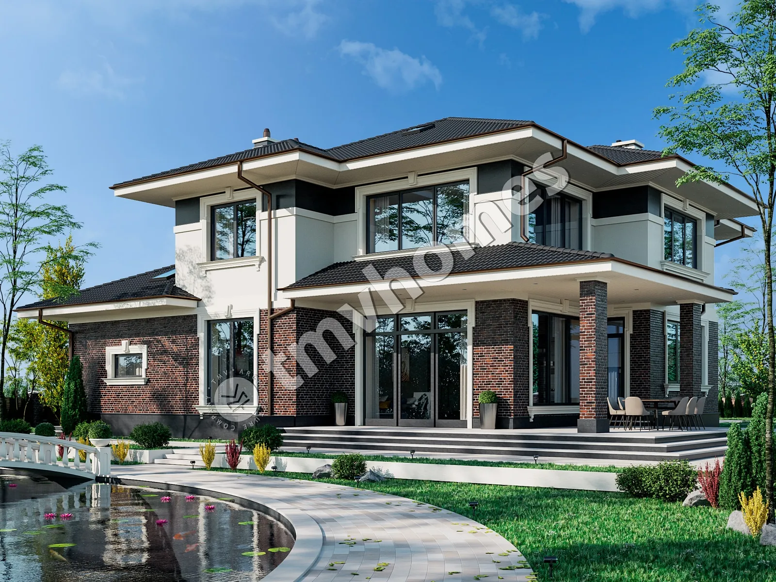 House Plan: 4234 ft², 2 Stories, 5 Beds, 3 Baths, Open Floor Plan, 2-Car Garage