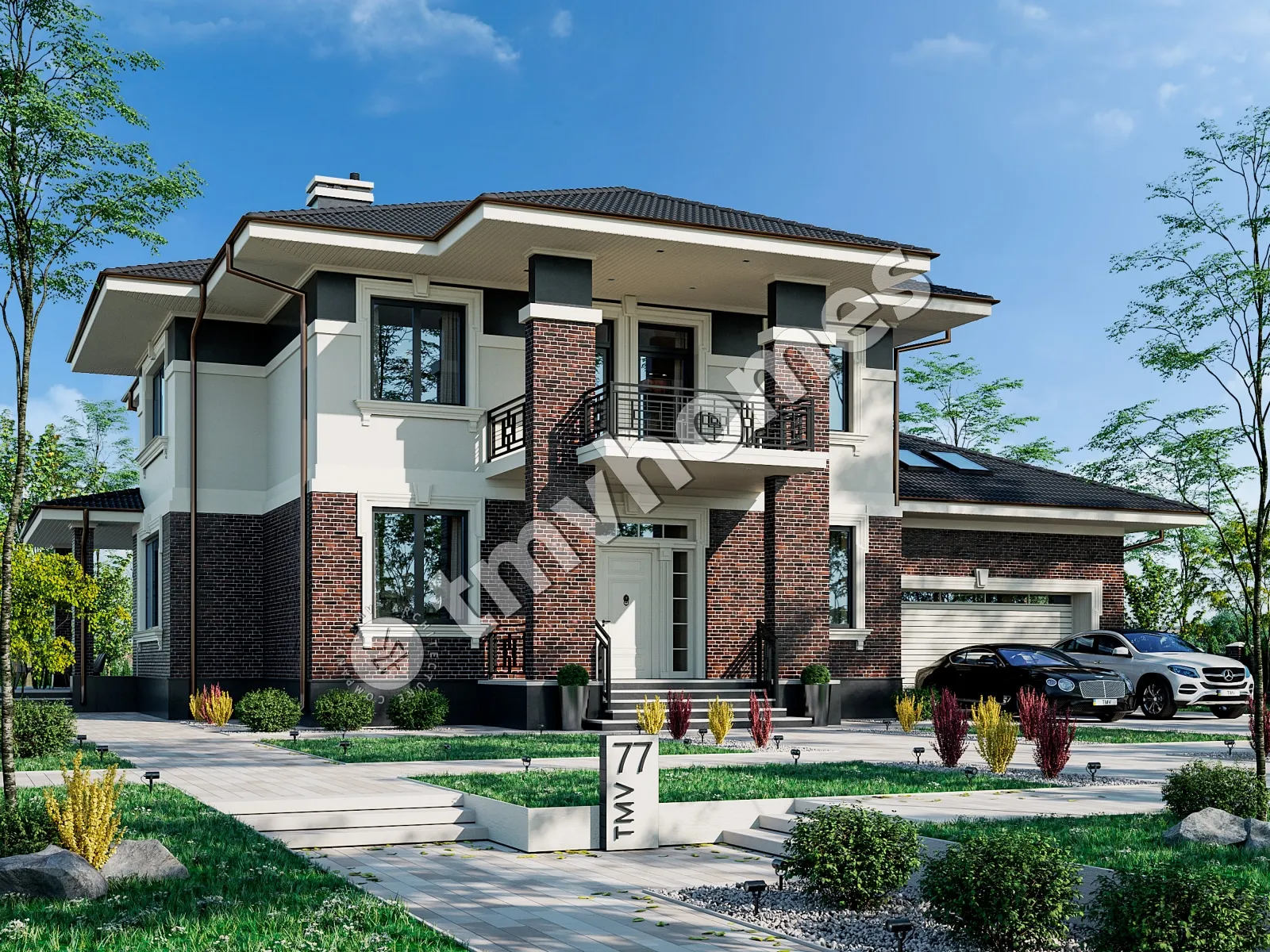 House Plan: 4234 ft², 2 Stories, 5 Beds, 3 Baths, Open Floor Plan, 2-Car Garage