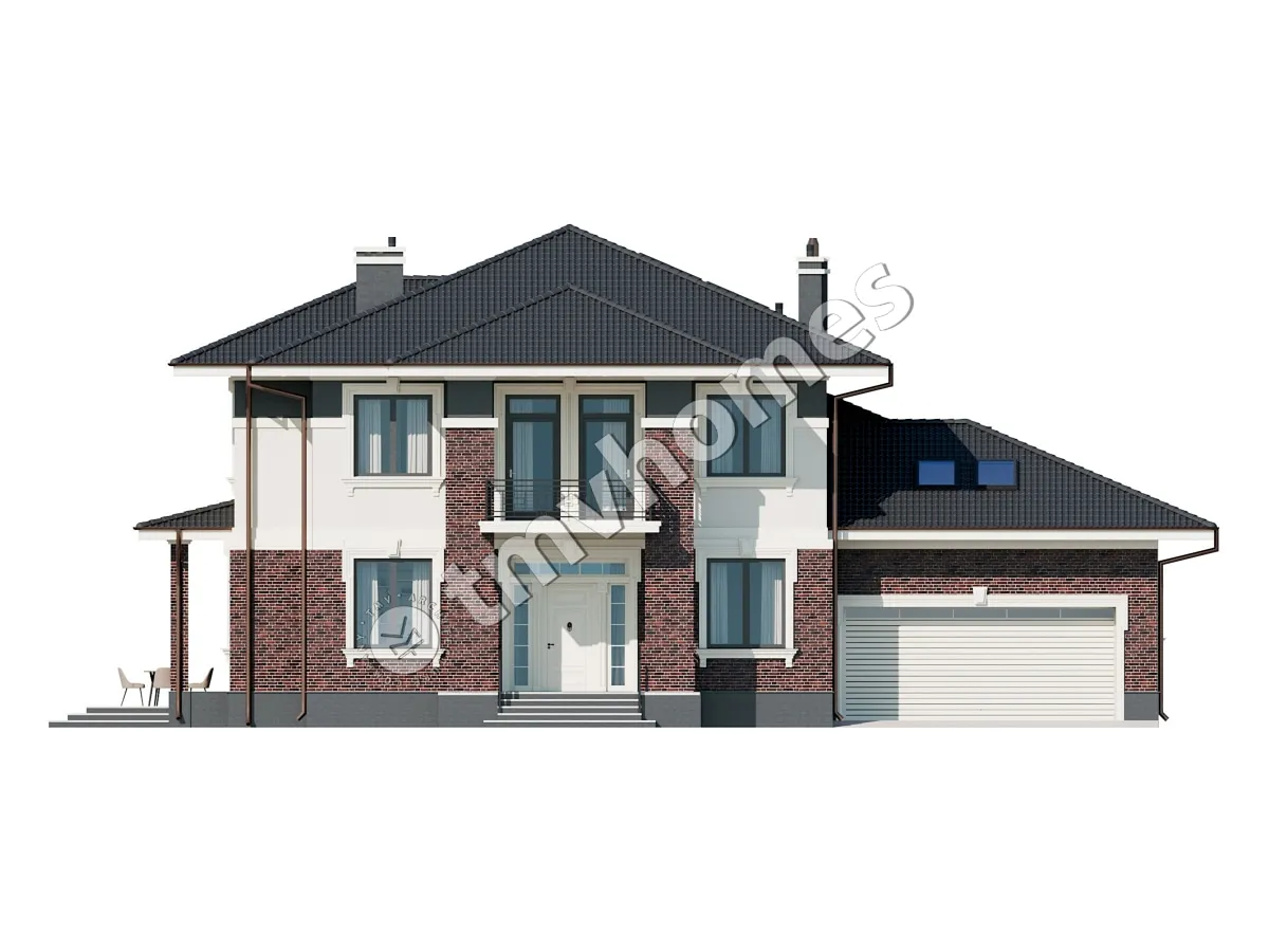 House Plan: 4234 ft², 2 Stories, 5 Beds, 3 Baths, Open Floor Plan, 2-Car Garage