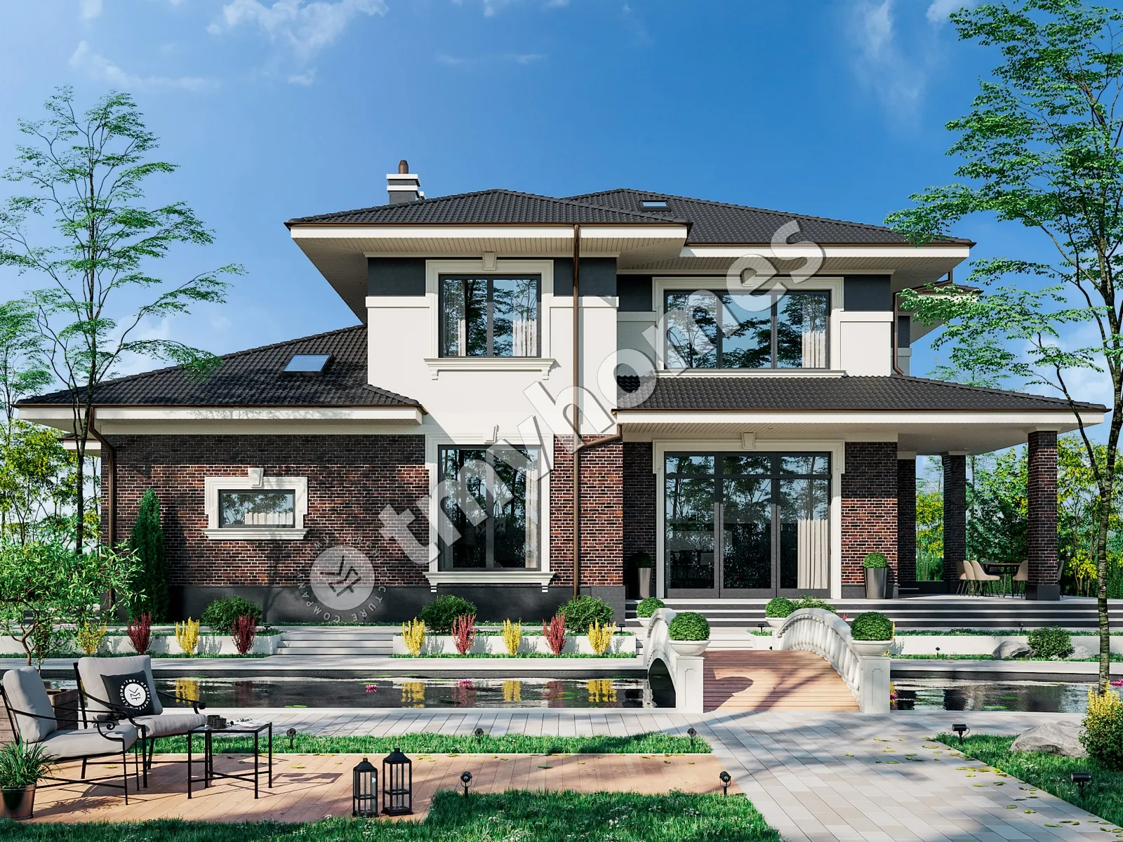 House Plan: 4234 ft², 2 Stories, 5 Beds, 3 Baths, Open Floor Plan, 2-Car Garage