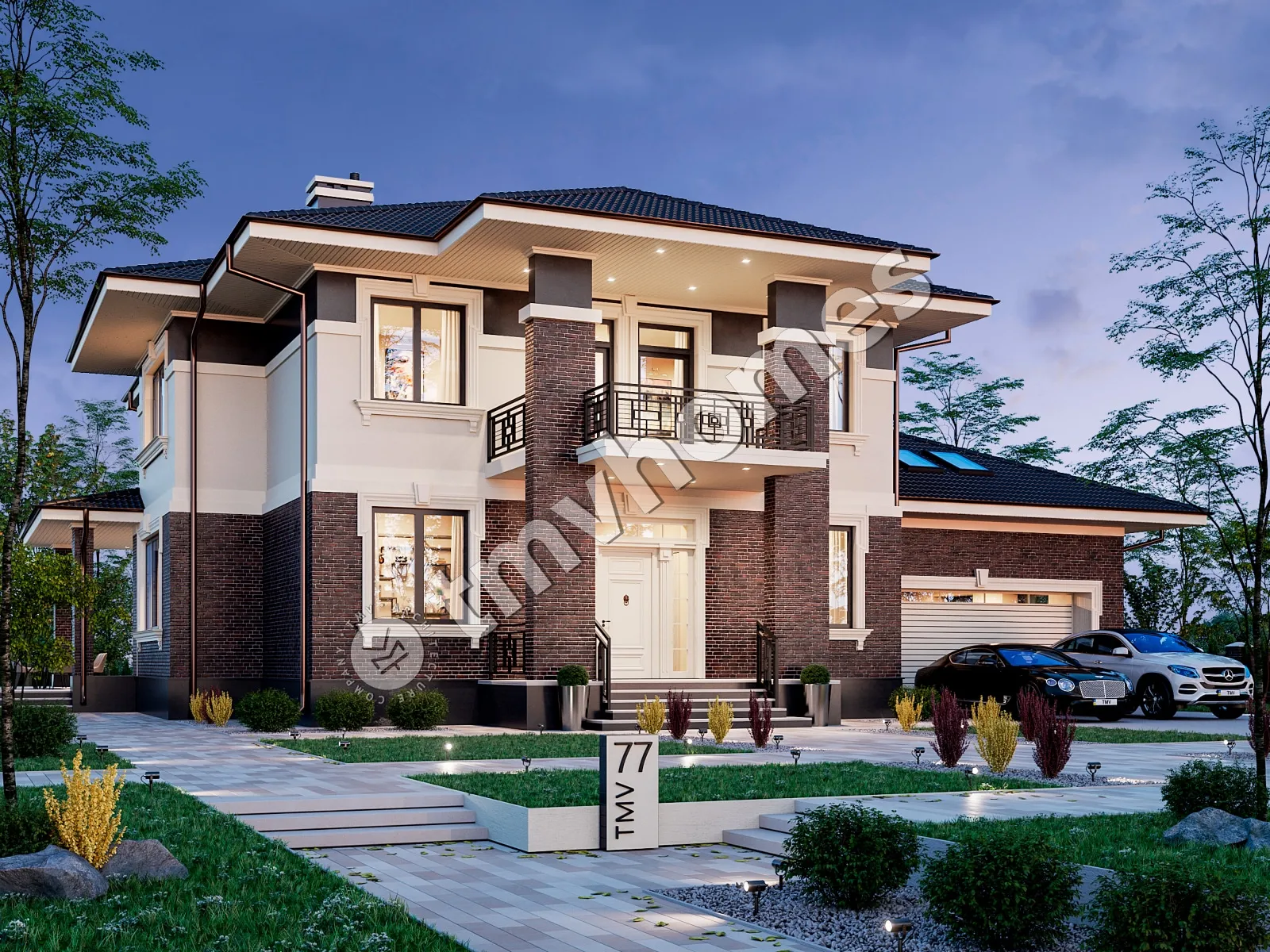 House Plan: 4234 ft², 2 Stories, 5 Beds, 3 Baths, Open Floor Plan, 2-Car Garage