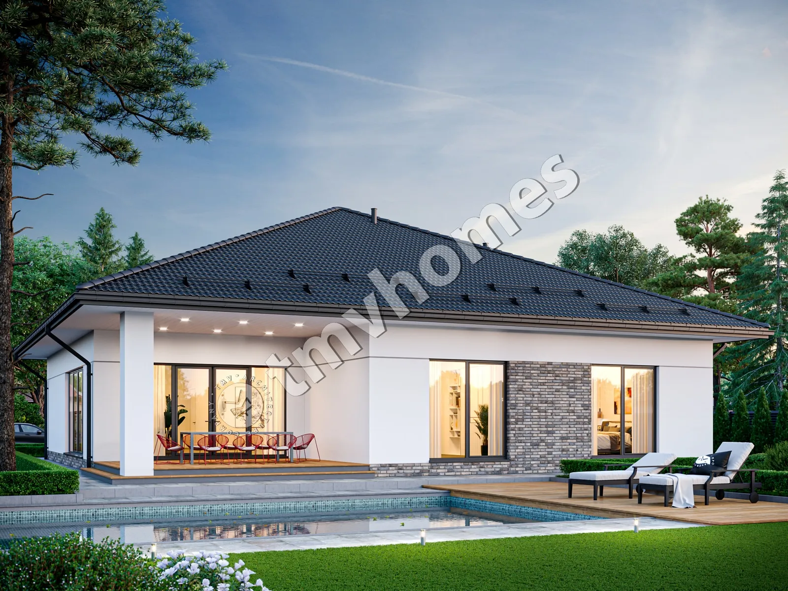 House Plan: 1958 ft², 1 Story, 2 Beds, Home Office, 2 Baths, Open Floor Plan