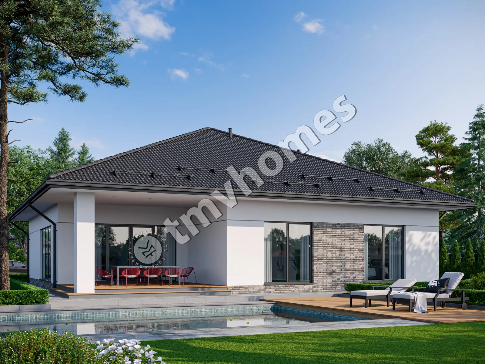 House Plan: 1958 ft², 1 Story, 2 Beds, Home Office, 2 Baths, Open Floor Plan