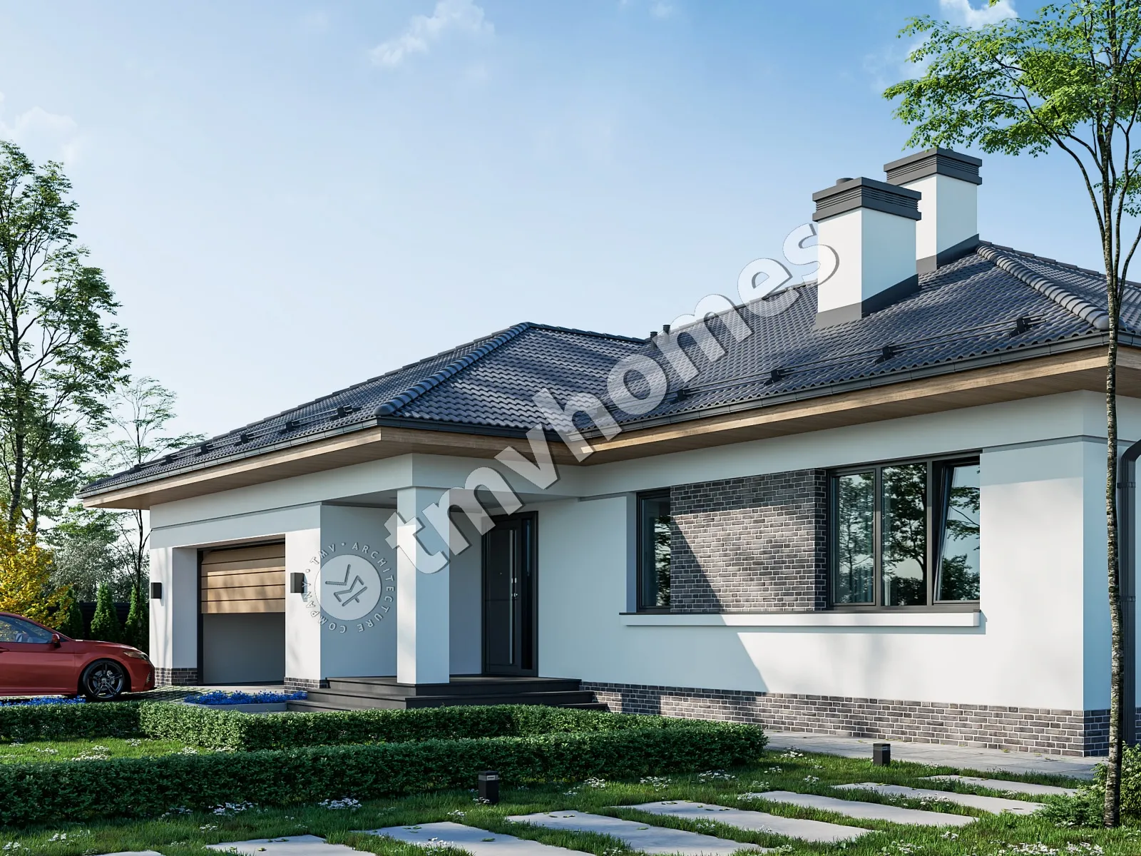 House Plan: 2052 ft², 1 Story, 3 Beds, 2 Baths, Open Floor Plan, 2-Car Garage