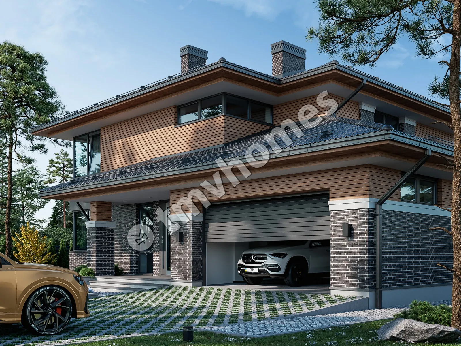 House Plan: 2717 ft², 2 Stories, 4 Beds, 3 Baths, 2-Car Garage