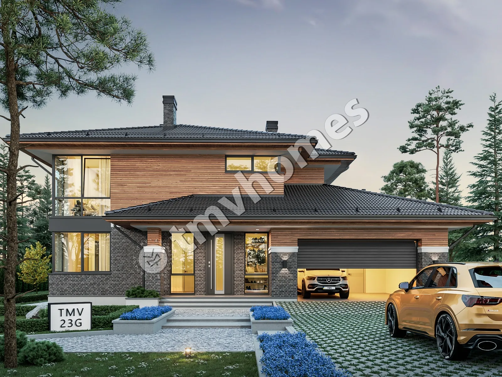 House Plan: 2717 ft², 2 Stories, 4 Beds, 3 Baths, 2-Car Garage