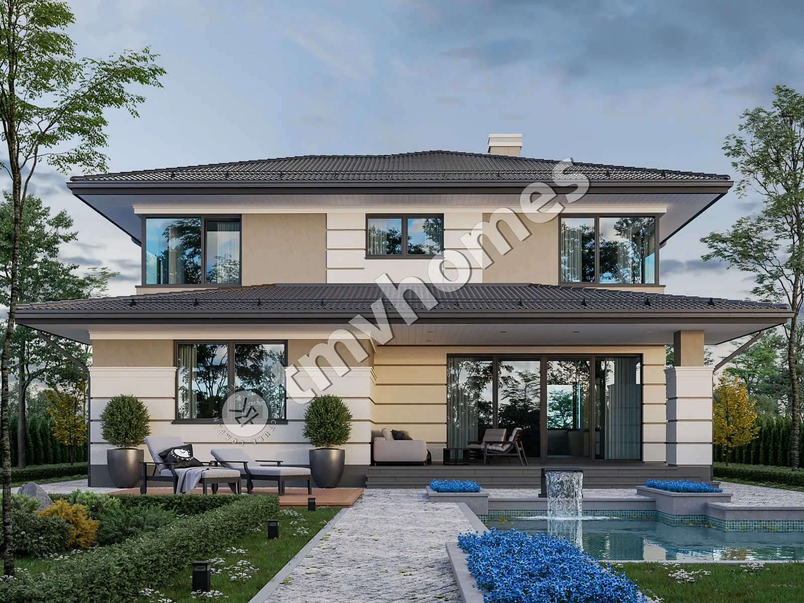 House Plan: 3002 ft², 2 Stories, 4 Beds, Home Office, 3 Baths, Open Floor Plan