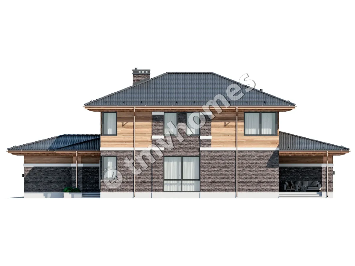 House Plan: 2872 ft², 2 Stories, 4 Beds, 4 Baths, Open Floor Plan, 1-Car Garage