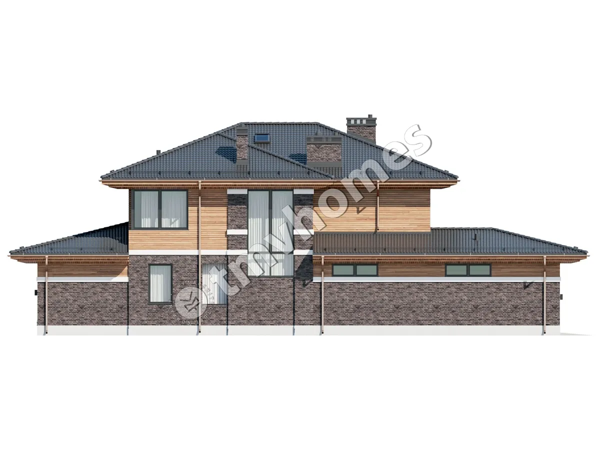 House Plan: 2872 ft², 2 Stories, 4 Beds, 4 Baths, Open Floor Plan, 1-Car Garage
