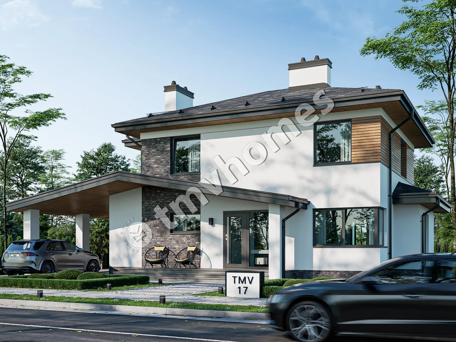 House Plan: 1903 ft², 2 Stories, 3 Beds, 3 Baths, Open Floor Plan, Carport
