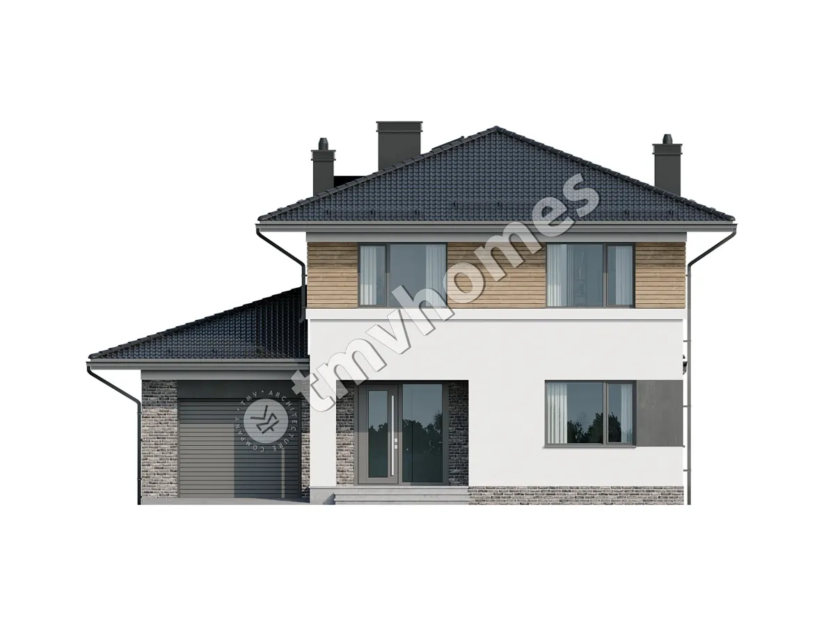 House Plan: 2121 ft², 2 Stories, 3 Beds, Home Office, 3 Baths, Open Floor Plan, 1-Car Garage