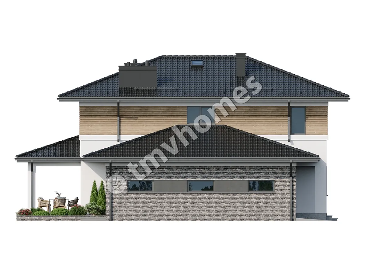 House Plan: 2121 ft², 2 Stories, 3 Beds, Home Office, 3 Baths, Open Floor Plan, 1-Car Garage