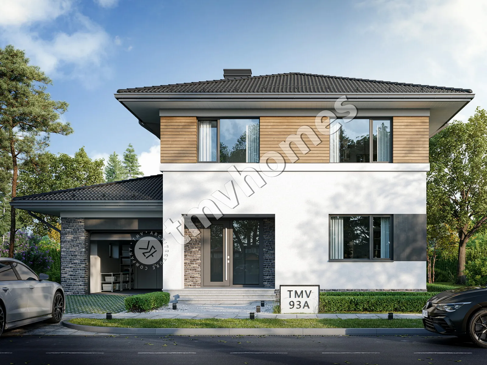 House Plan: 2121 ft², 2 Stories, 3 Beds, Home Office, 3 Baths, Open Floor Plan, 1-Car Garage