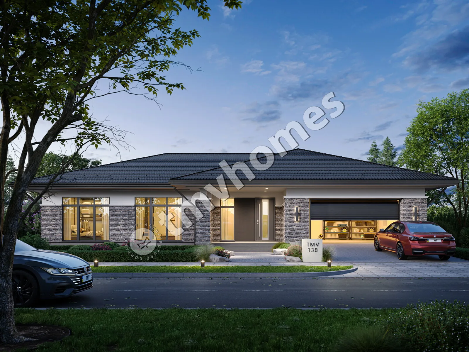 House Plan: 2299 ft², 1 Story, 3 Beds, 3 Baths, Open Floor Plan, 2-Car Garage