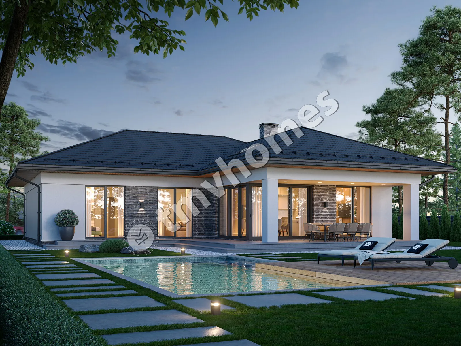House Plan: 1474 ft², 1 Story, 3 Beds, 1.5 Baths, Open Floor Plan, 1-Car Garage