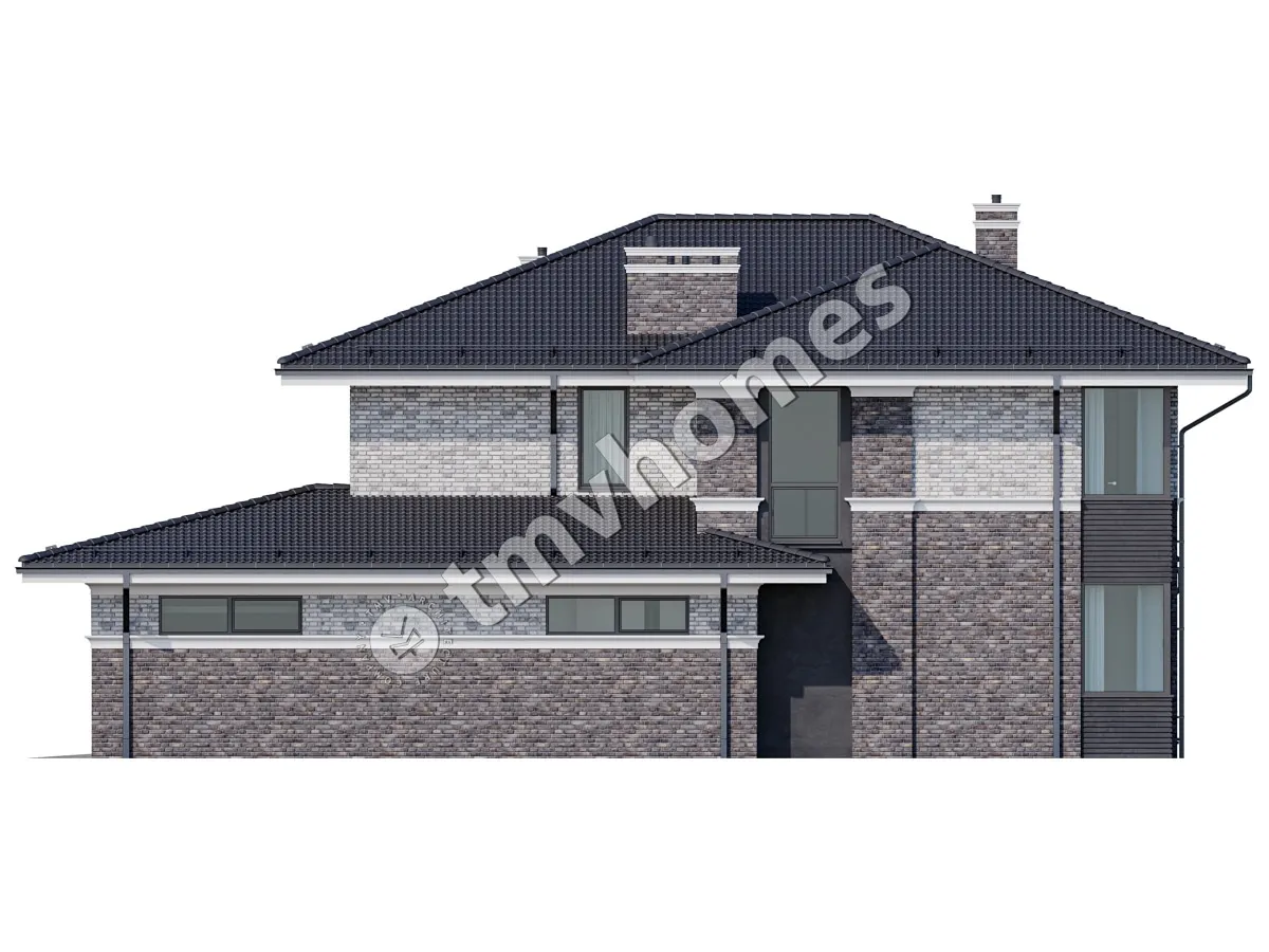 House Plan: 2916 ft², 2 Stories, 4 Beds, Home Office, 3 Baths, Open Floor Plan, 2-Car Garage