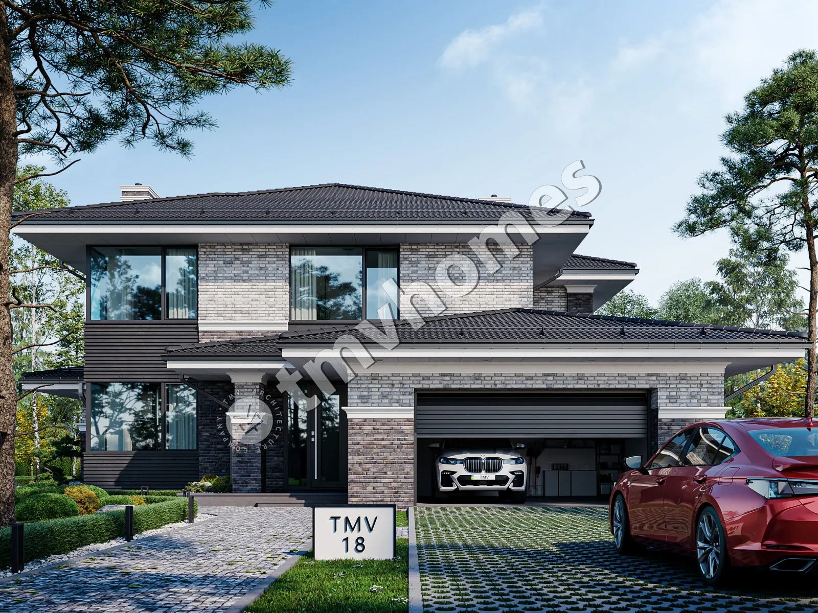 House Plan: 2916 ft², 2 Stories, 4 Beds, Home Office, 3 Baths, Open Floor Plan, 2-Car Garage