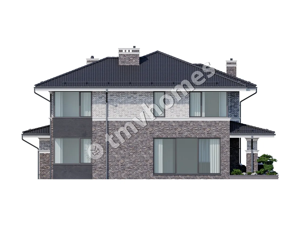 House Plan: 2916 ft², 2 Stories, 4 Beds, Home Office, 3 Baths, Open Floor Plan, 2-Car Garage
