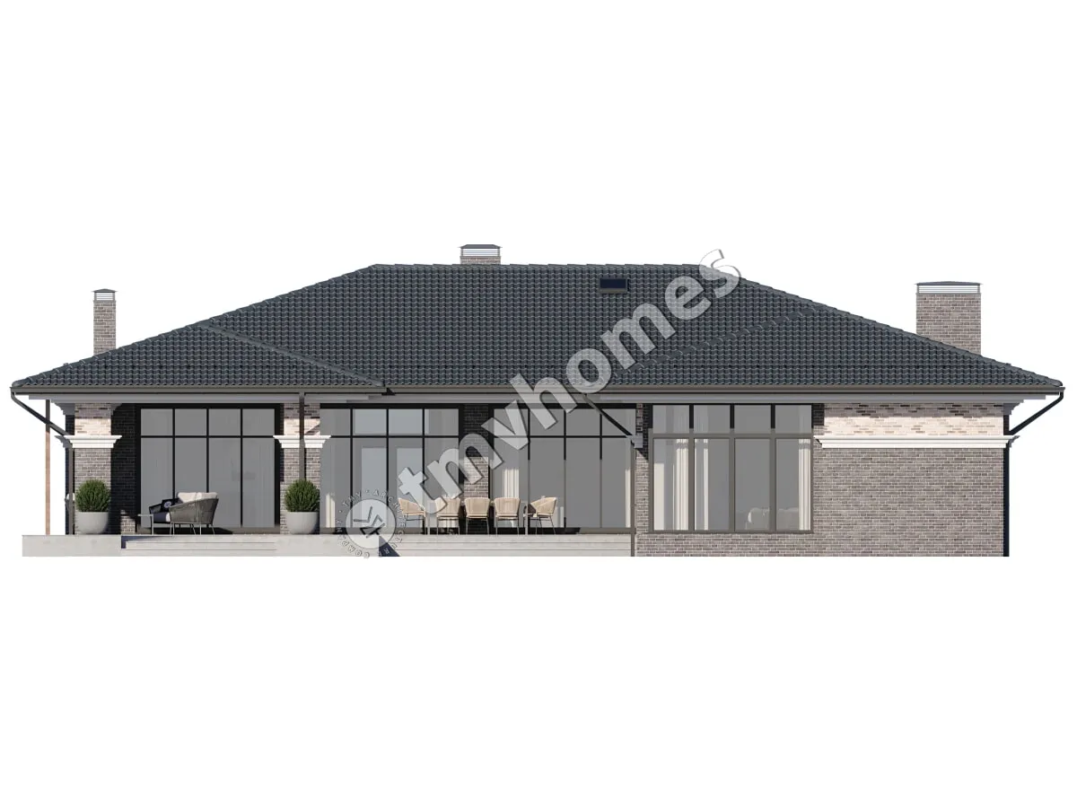 House Plan: 2613 ft², 1 Story, 3 Beds, 3 Baths, Open Floor Plan, Carport