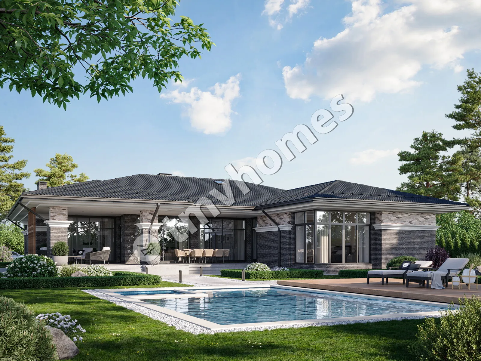 House Plan: 2613 ft², 1 Story, 3 Beds, 3 Baths, Open Floor Plan, Carport