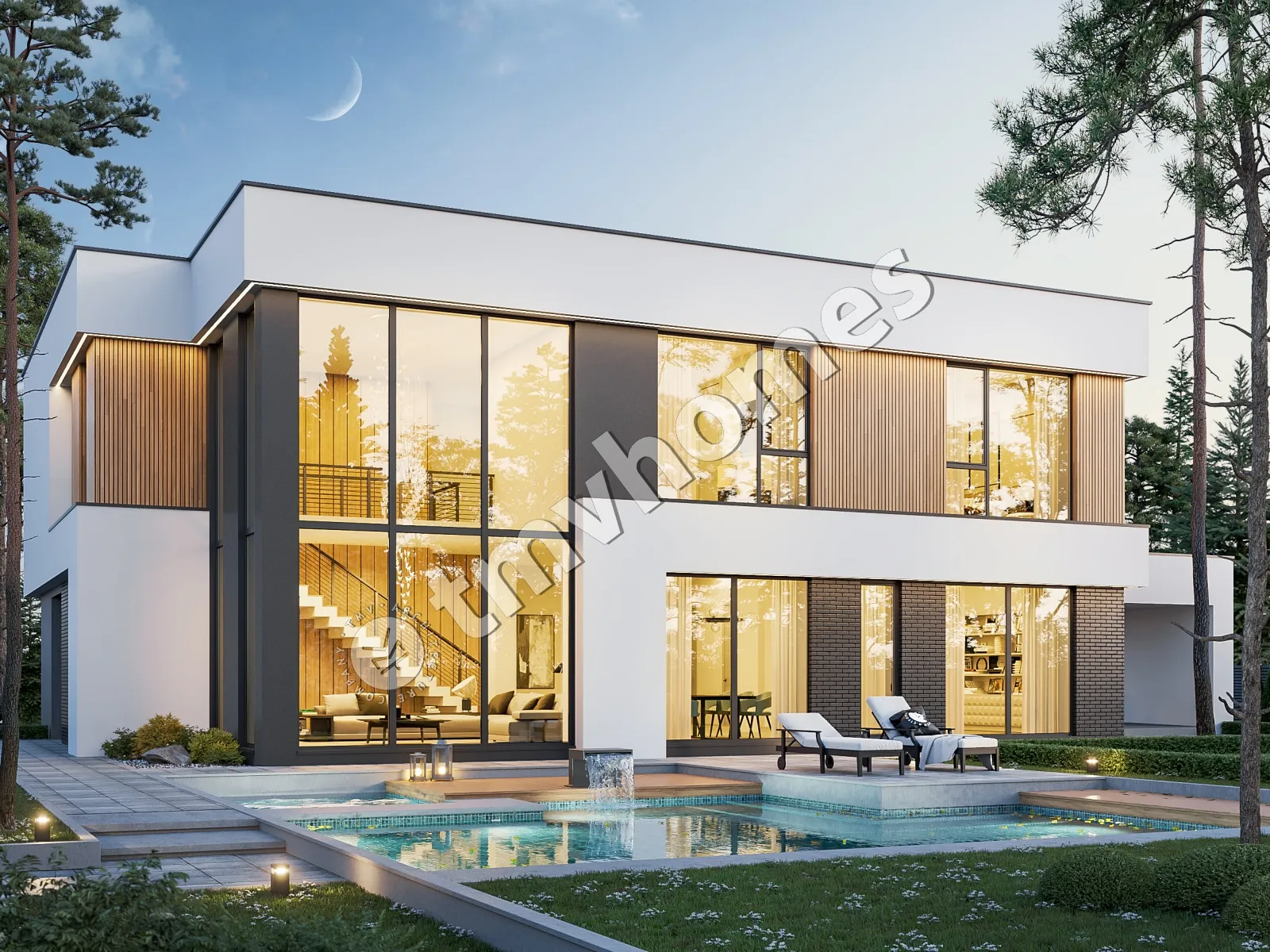 House Plan: 3902 ft², 2 Stories, 5 Beds, 4 Baths, Open Floor Plan, Carport