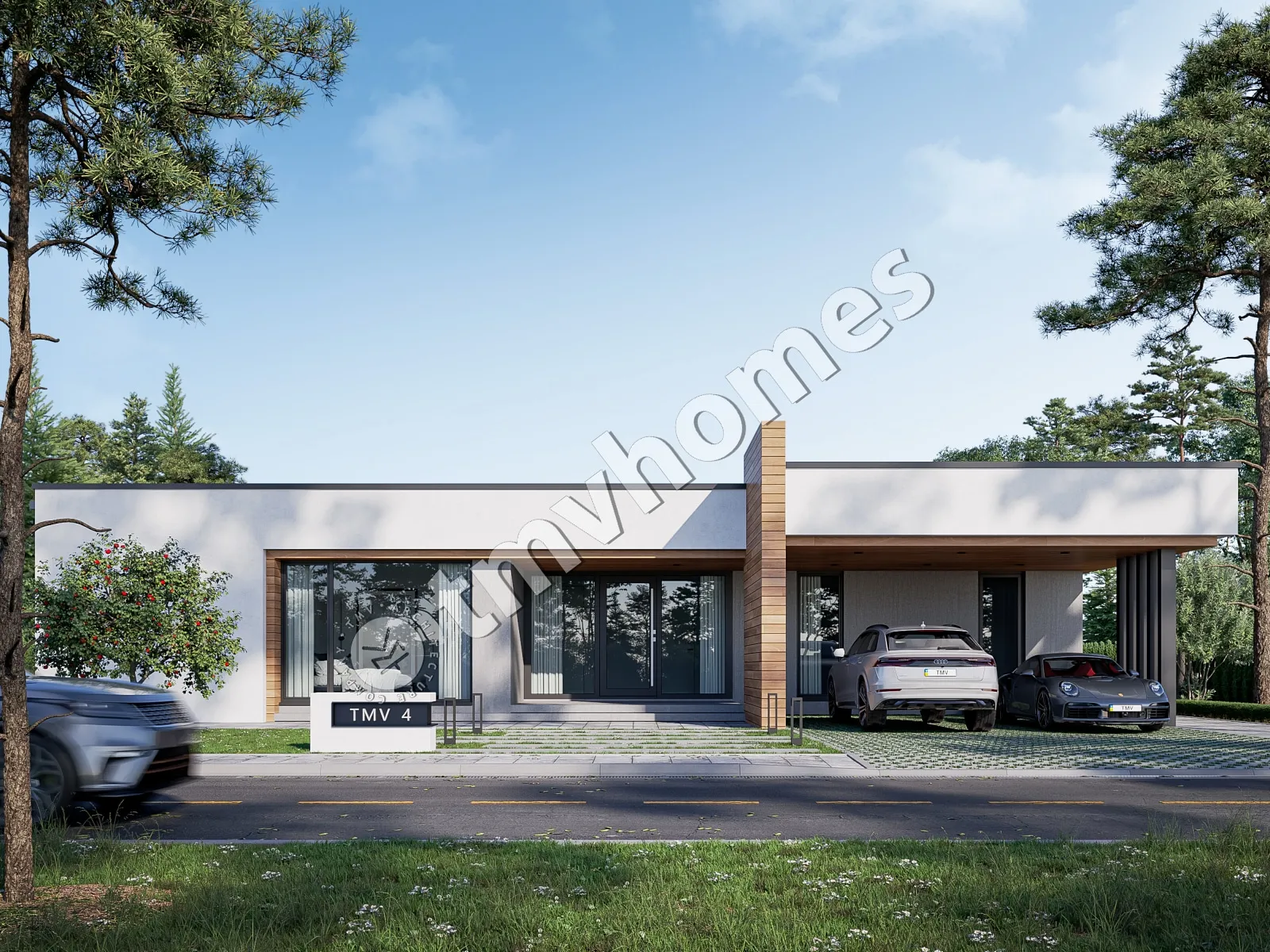 House Plan: 2620 ft², 1 Story, 4 Beds, 5 Baths, Open Floor Plan, Carport