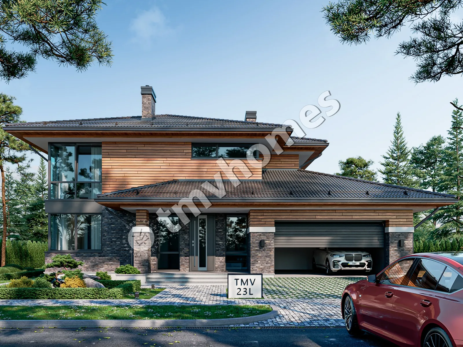 House Plan: 2823 ft², 2 Stories, 4 Beds, 3 Baths, 2-Car Garage