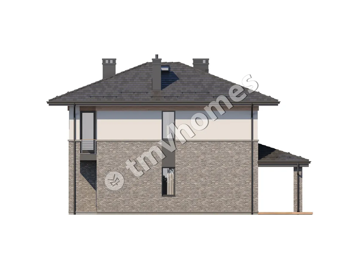 House Plan: 1886 ft², 2 Stories, 3 Beds, Home Office, 3 Baths, Open Floor Plan
