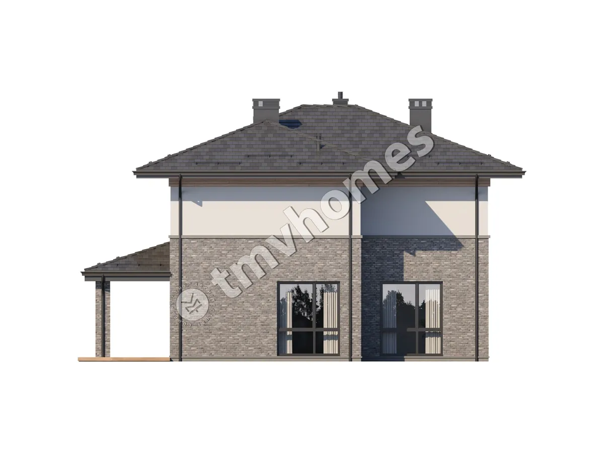 House Plan: 1886 ft², 2 Stories, 3 Beds, Home Office, 3 Baths, Open Floor Plan