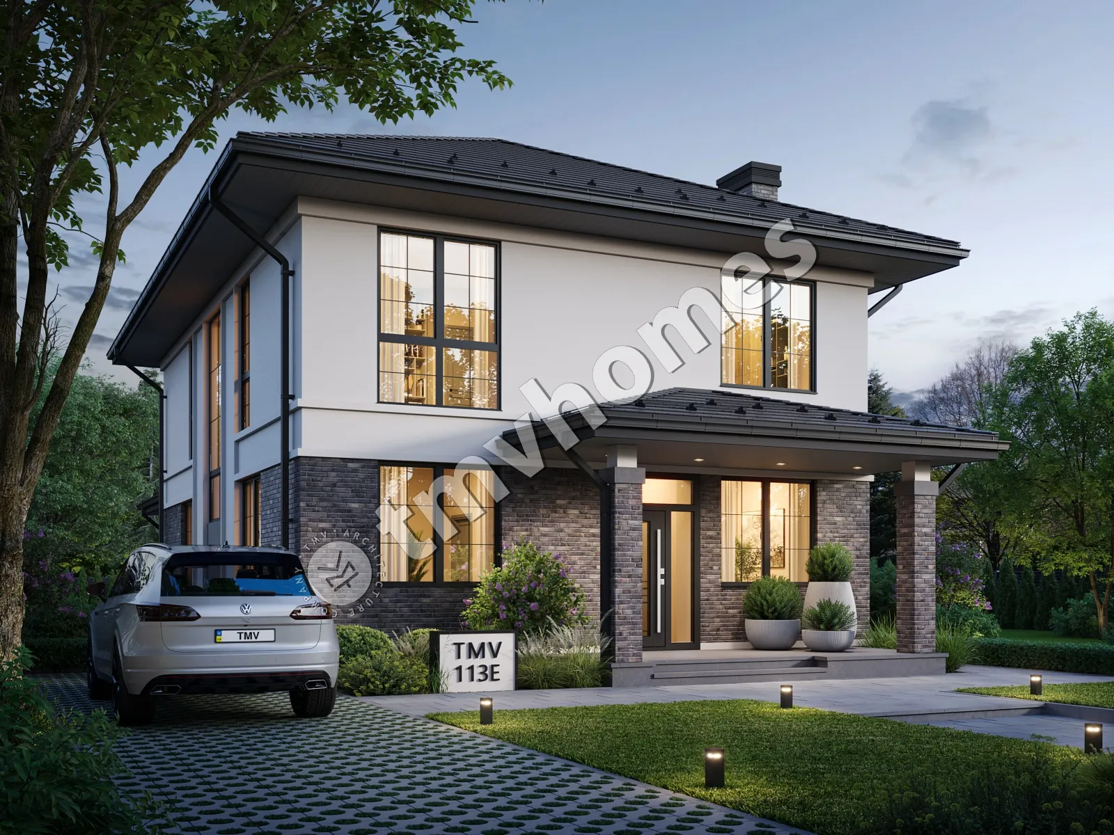 House Plan: 2041 ft², 2 Stories, 4 Beds, 3 Baths, Open Floor Plan