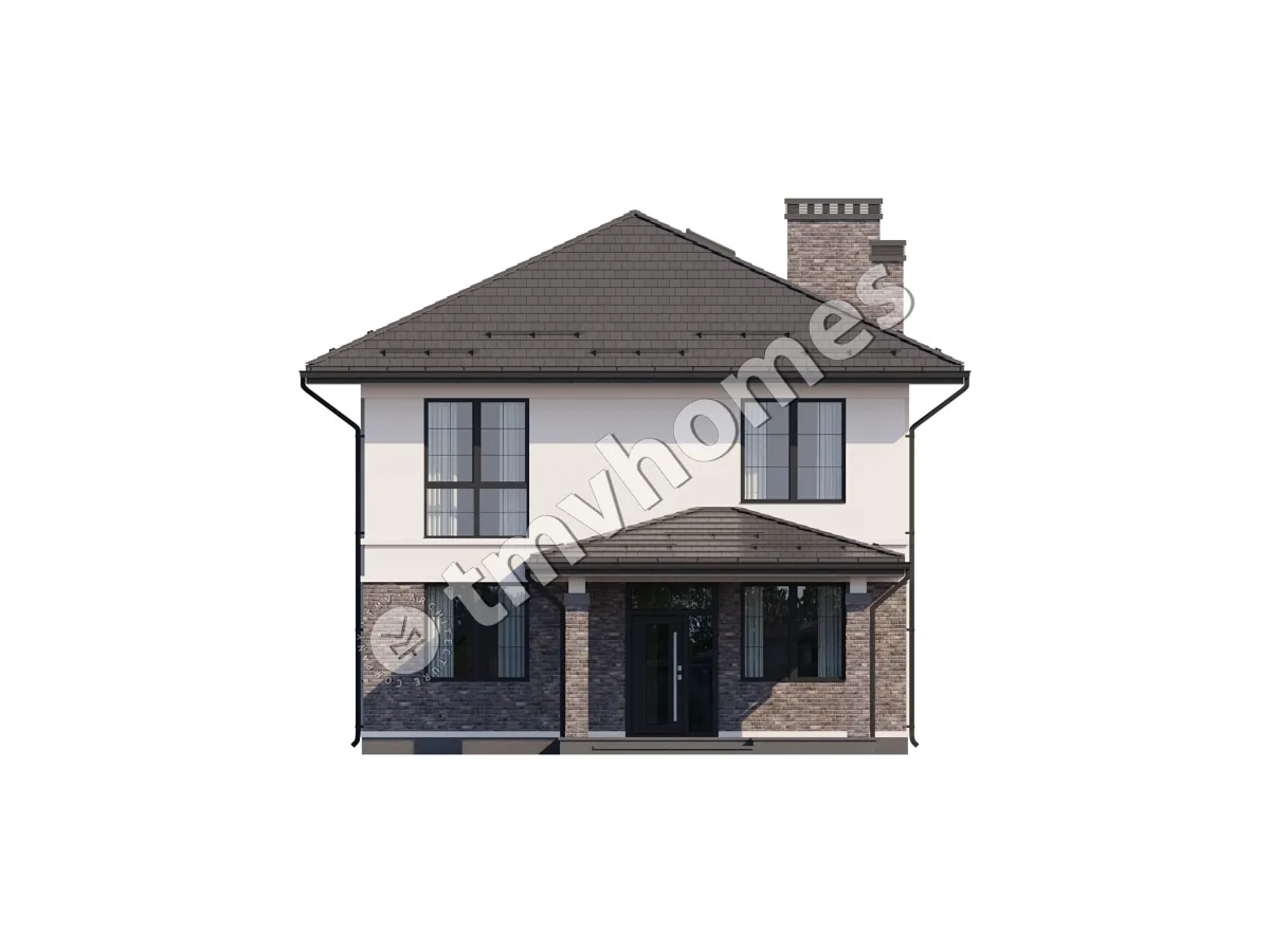 House Plan: 2041 ft², 2 Stories, 4 Beds, 3 Baths, Open Floor Plan