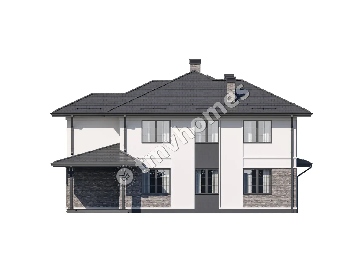 House Plan: 2206 ft², 2 Stories, 4 Beds, 3 Baths, Open Floor Plan, Carport