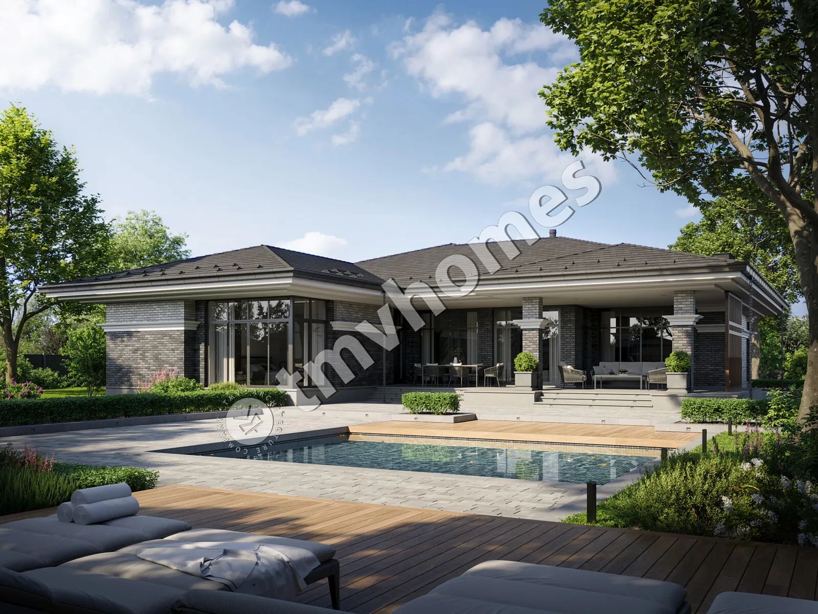 House Plan: 2254 ft², 1 Story, 3 Beds, 3 Baths, Open Floor Plan, Carport