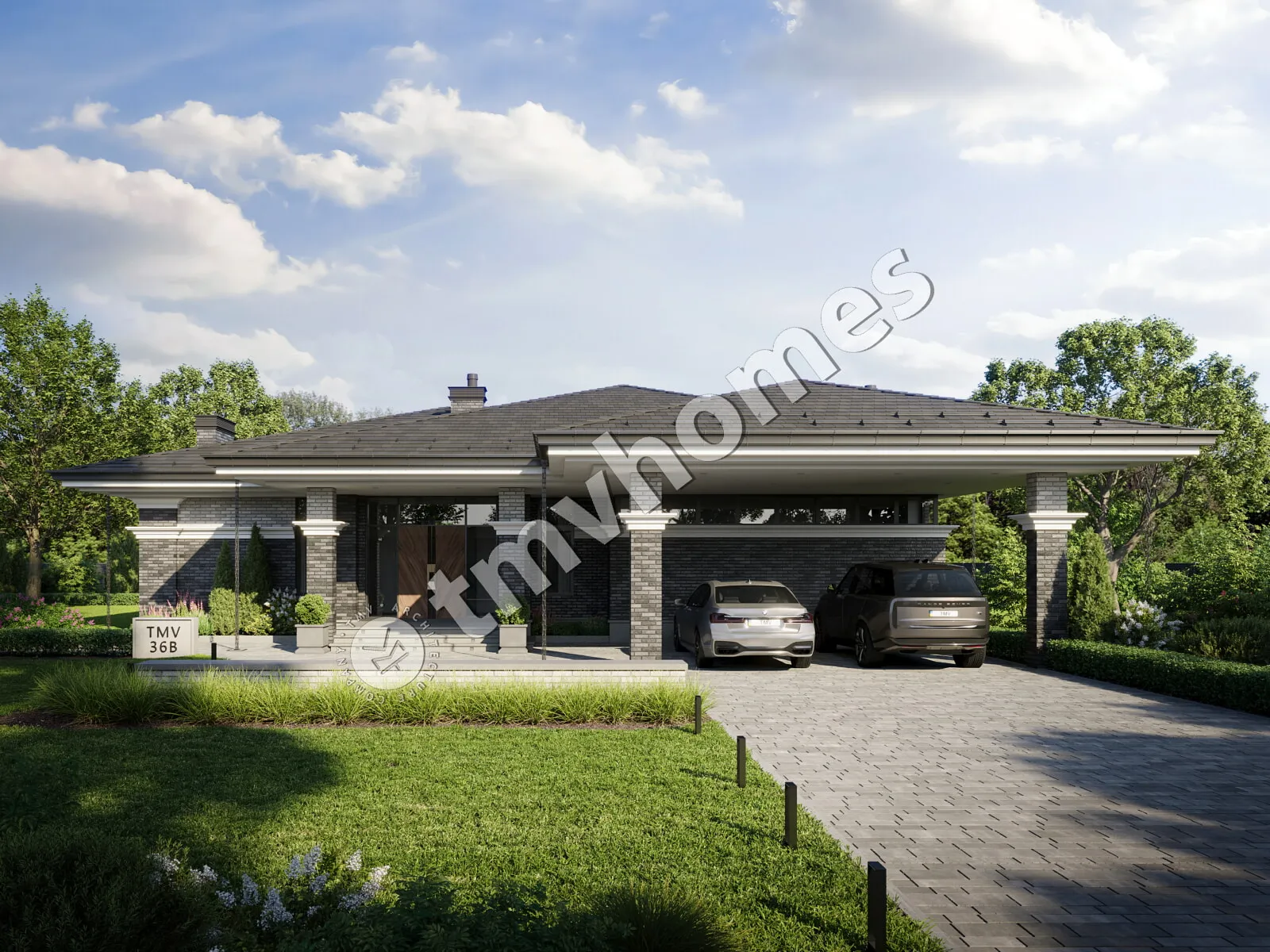 House Plan: 2254 ft², 1 Story, 3 Beds, 3 Baths, Open Floor Plan, Carport